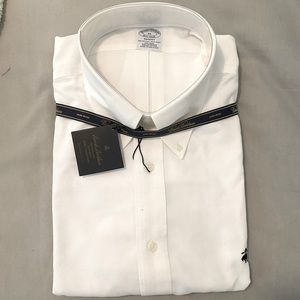 NWT Brooks Brothers XL White Button Down Shirt